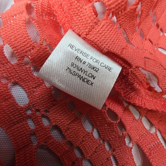 Erin London Coral open-front cardigan with a cutout pattern - Picture 4 of 5